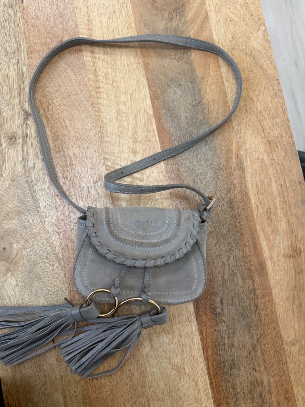 See by Chloe Suede Crossbody Bag - Picture 3 of 9